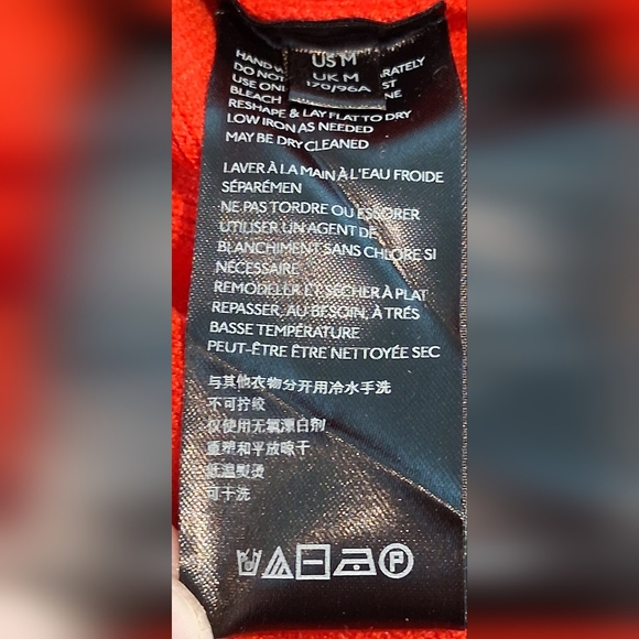 Anthropologie Red Off The Shoulder Medium Weight Sweater Sz M NWT - Picture 10 of 12